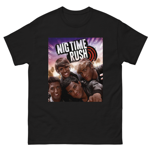 NIG TIME RUSH T-shirt (Black, White)